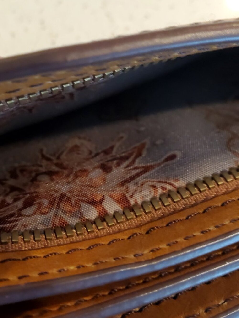 HOBO Leather Wallet Lauren Family Clutch VINTAGE - Picture 4 of 4